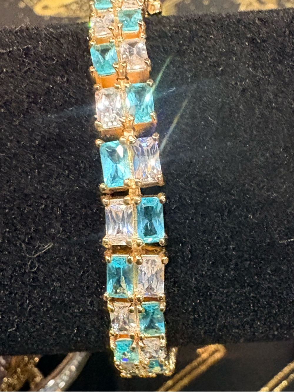 .925 Gold Vermeil 2-Row CZ Tennis Bracelet